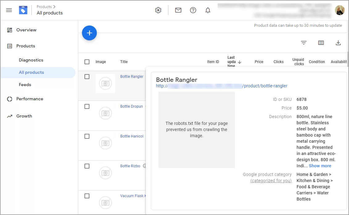 WooCommerce Product Feed Preview