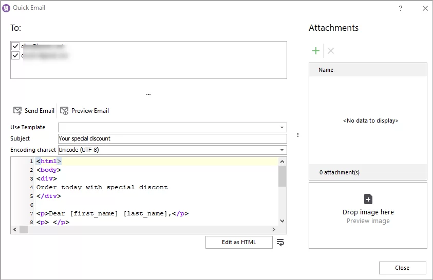 WooCommerce Store Manager Customers Email Send