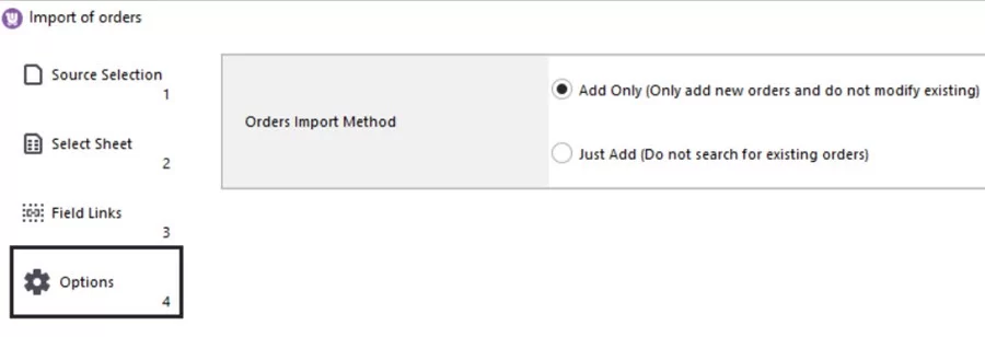 WooCommerce Google Sheets Order Import Select Method