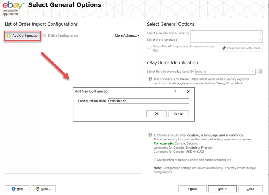 eBay to WooCommerce Launch Integration Import Orders Add Configuration
