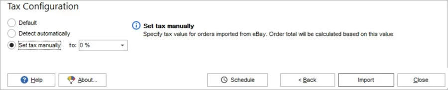 eBay to WooCommerce Launch Integration Import Orders Import Tax Configuration