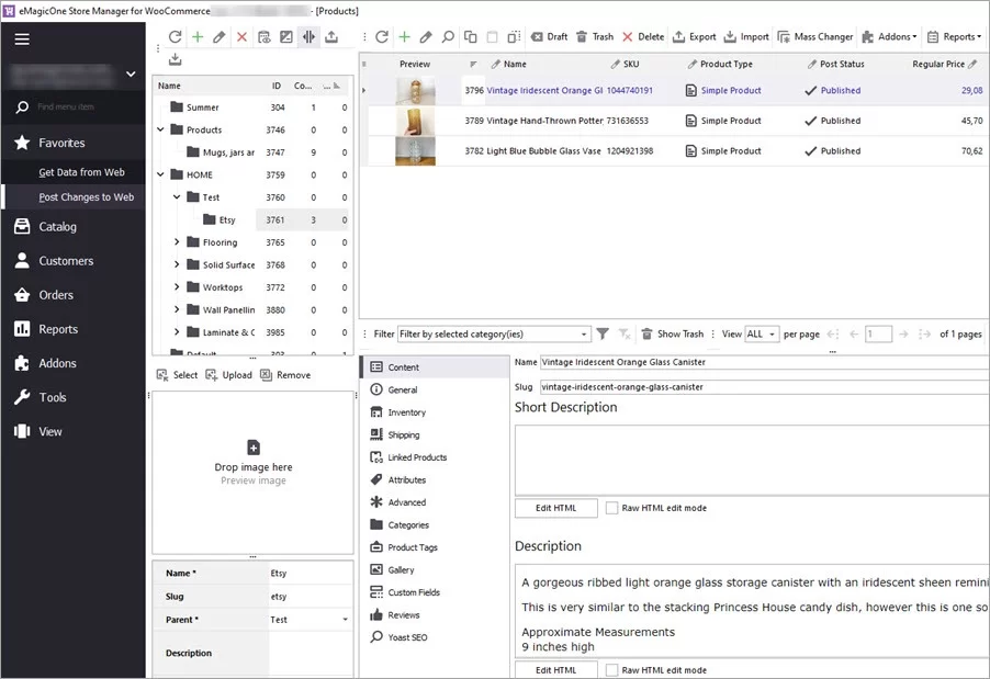 Etsy to WooCommerce Imported Store Manager