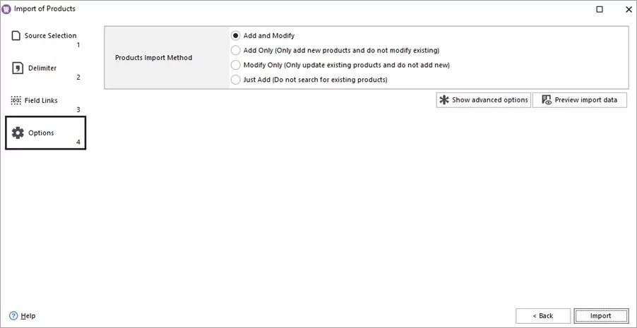WooCommerce Store Manager Etsy Import Configuration Options