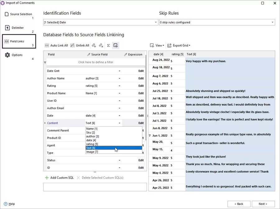 WooCommerce Store Manager Import Etsy Reviews Map