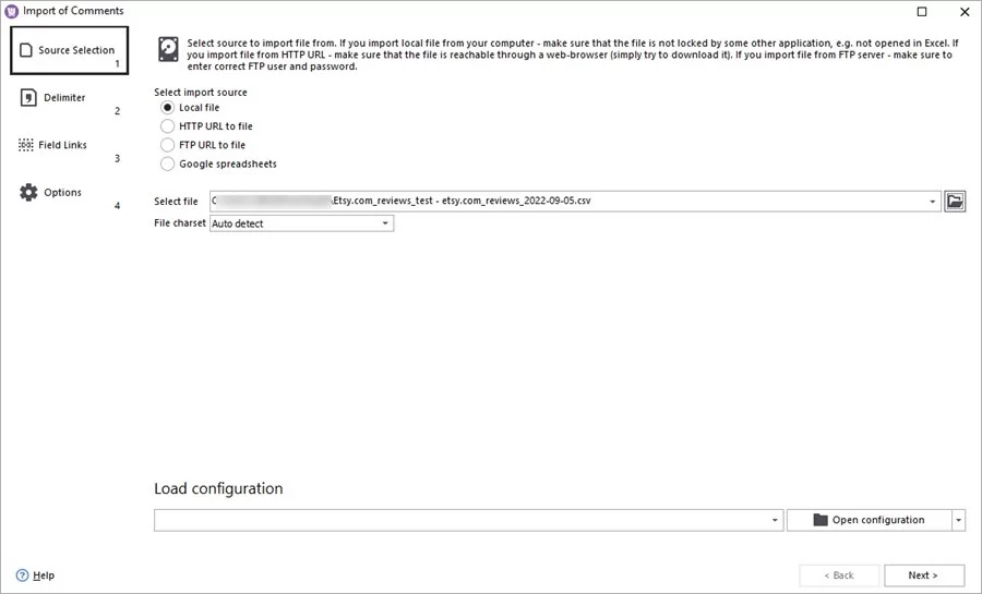WooCommerce Store Manager Import Etsy Reviews Select File