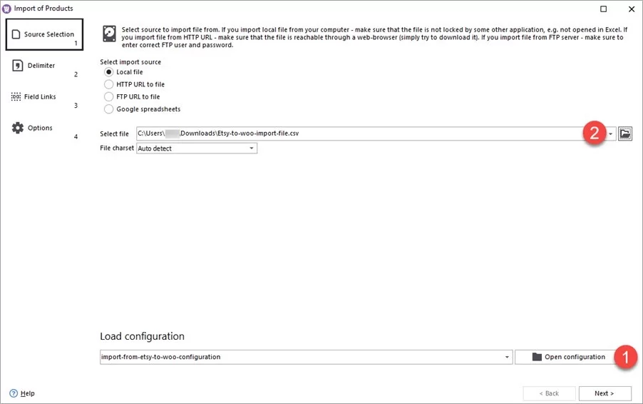 Woocommerce Store Manager Select Source File