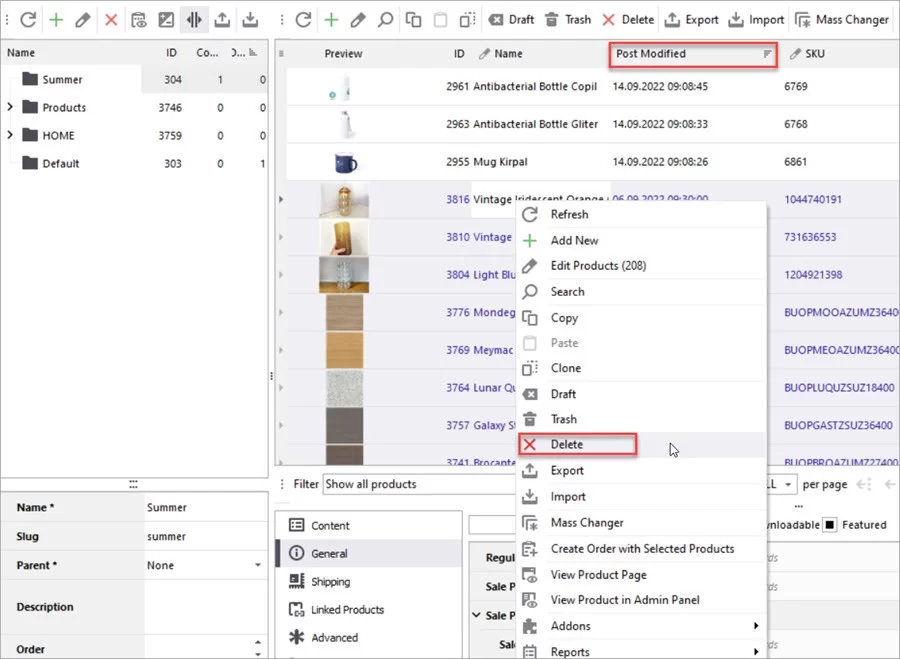 WooCommerce Store Manager Delete Products Not Updated