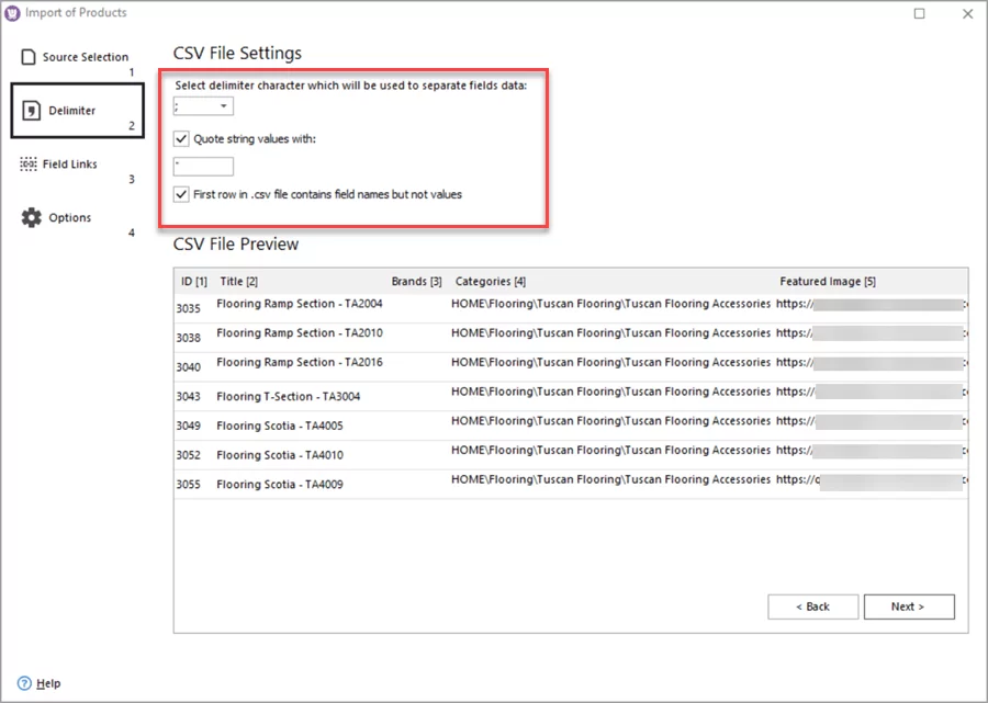WooCommerce Store Manager Brands Import Delimiters