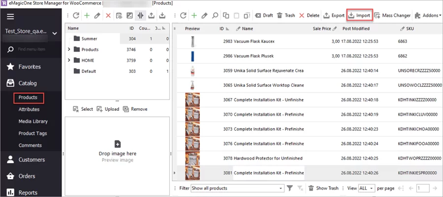 WooCommerce Store Manager Brands Import Start