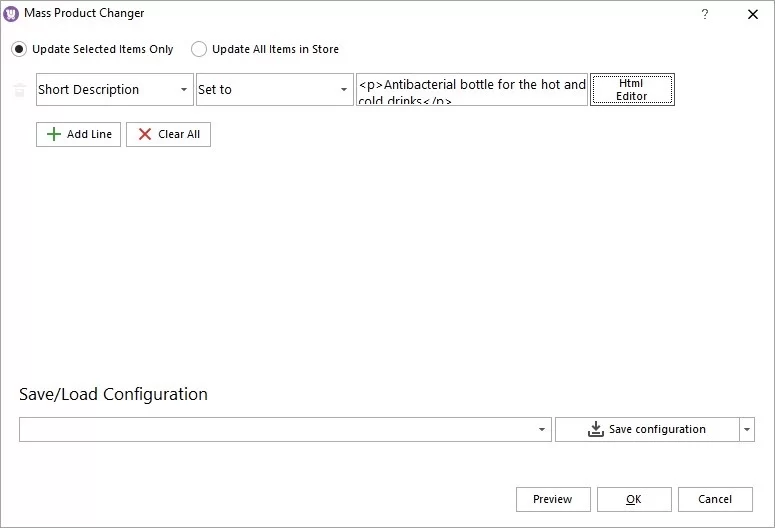 Update WooCommerce product details in bulk