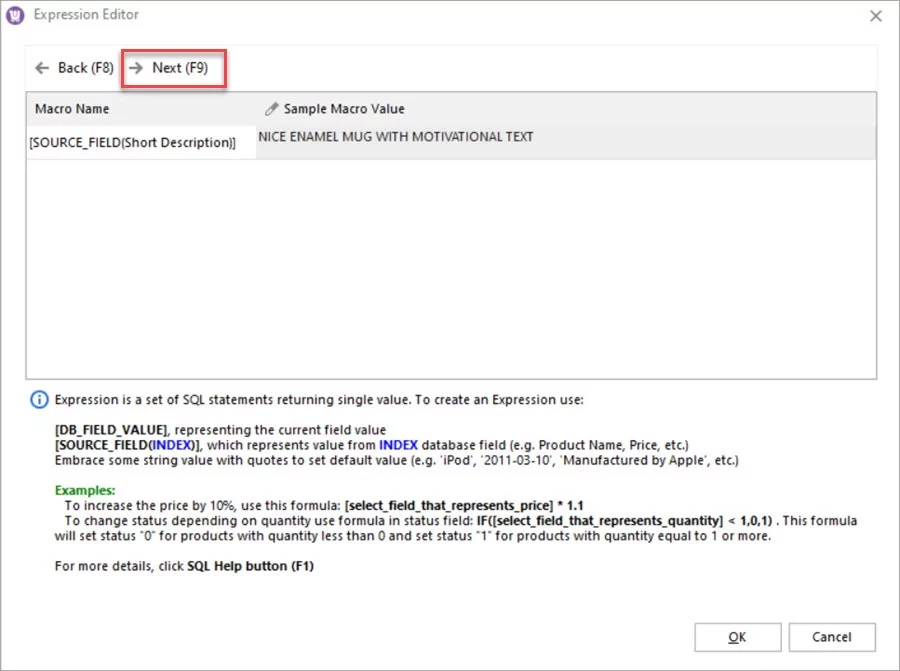 WooCommerce Store Manager Short Description Expression Execute