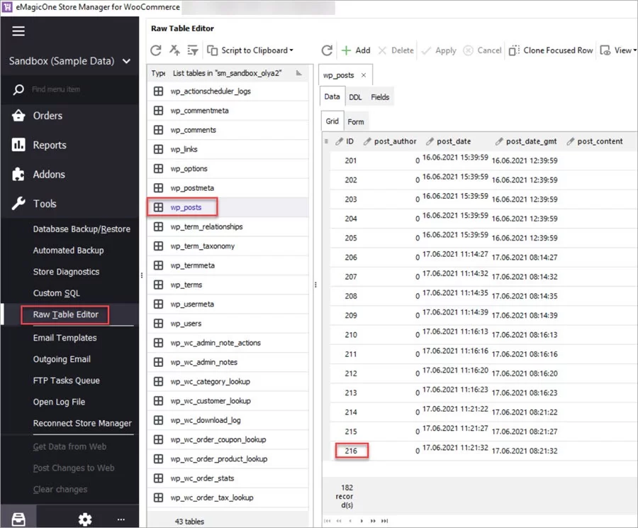 WooCommerce Store Manager Check Product ID