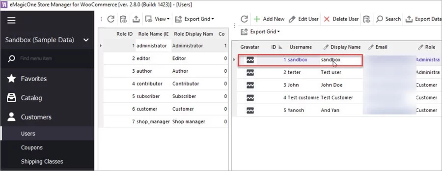 WooCommerce Store Manager Import Dummy Users