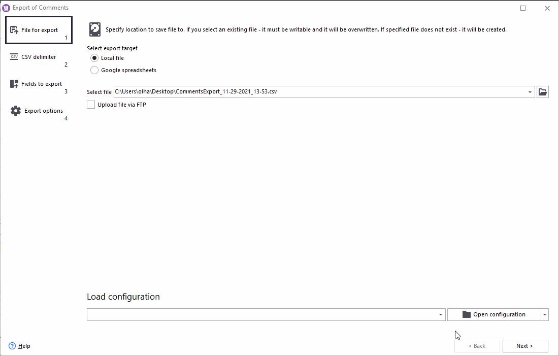 WooCommerce Export Reviews Step