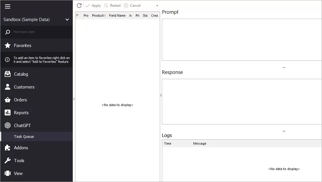 ChatGPT Tasks Queue in WooCommece Store Manager