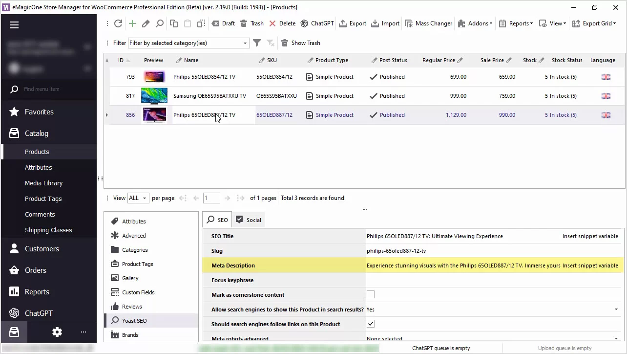 WooCommerce ChatGPT Integration for Meta Descriptions