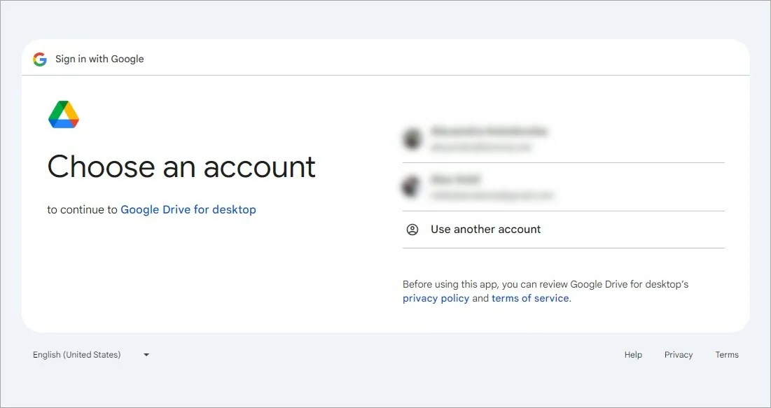Account Selection for Google Drive App to Sync with WooCommerce