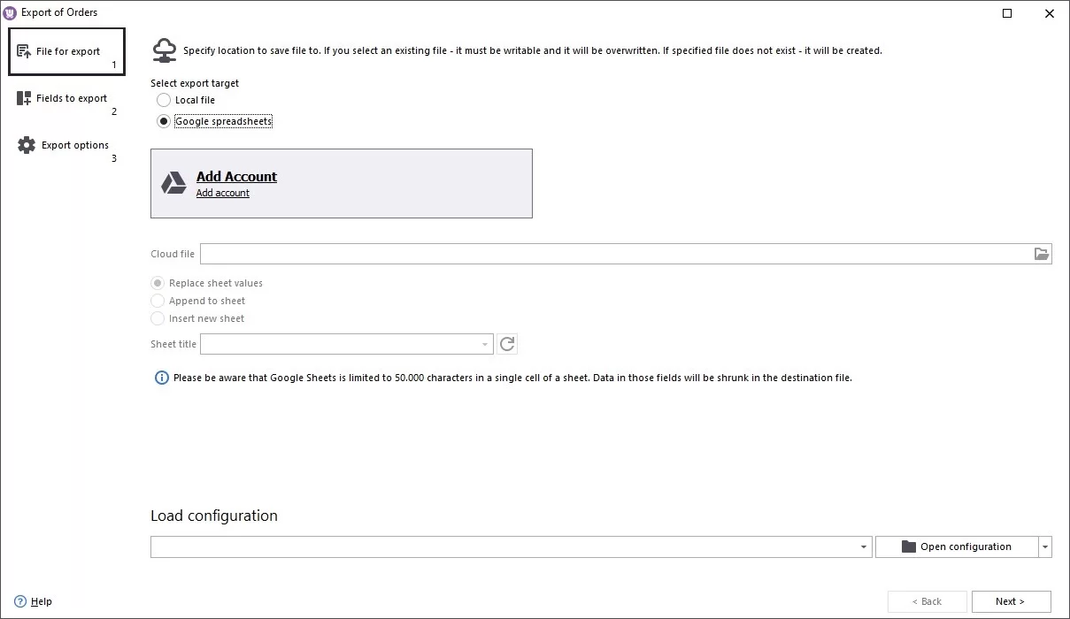Export WooCommerce Orders to Google Sheets