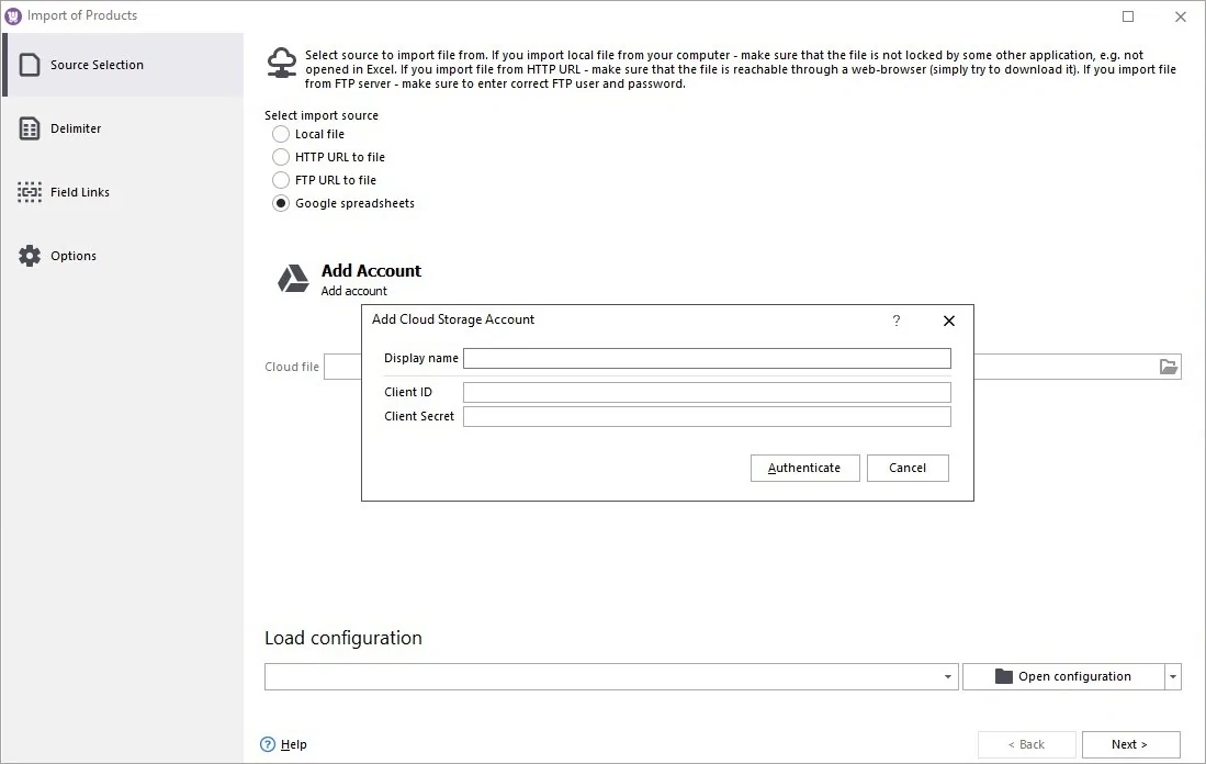 WooCommerce Google Sheets Authentication in Store Manager