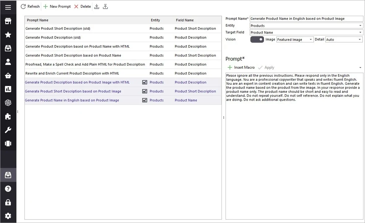WooCommerce Data Generation Based on Images