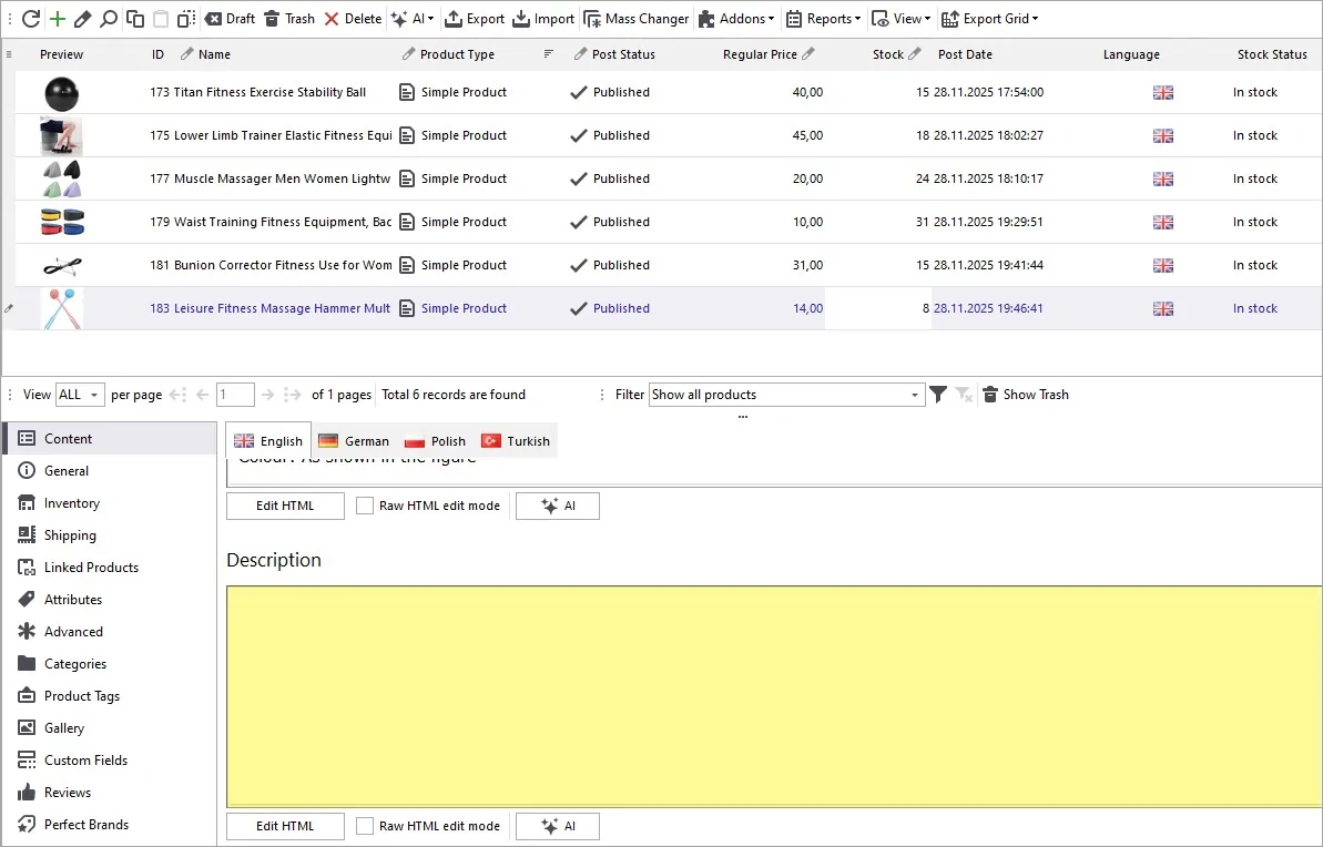 Empty WooCommerce Description Before Being Generated with Gemini