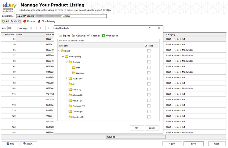 WooCommerce eBay Product Listing Management