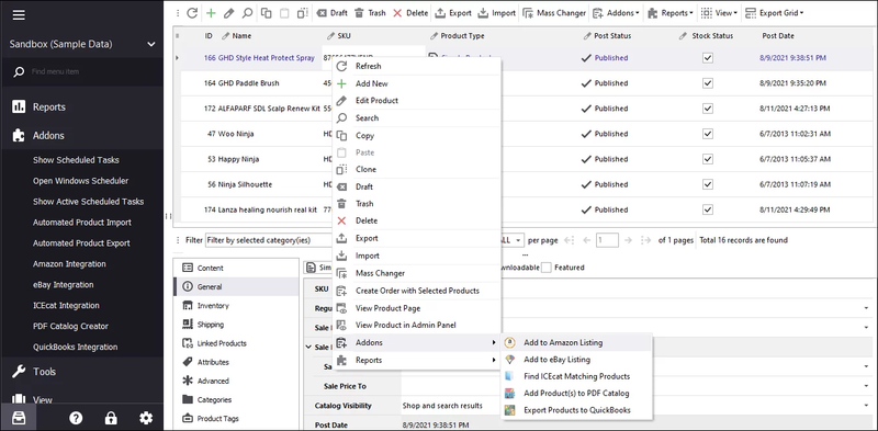 WooCommerce Product Export to Amazon