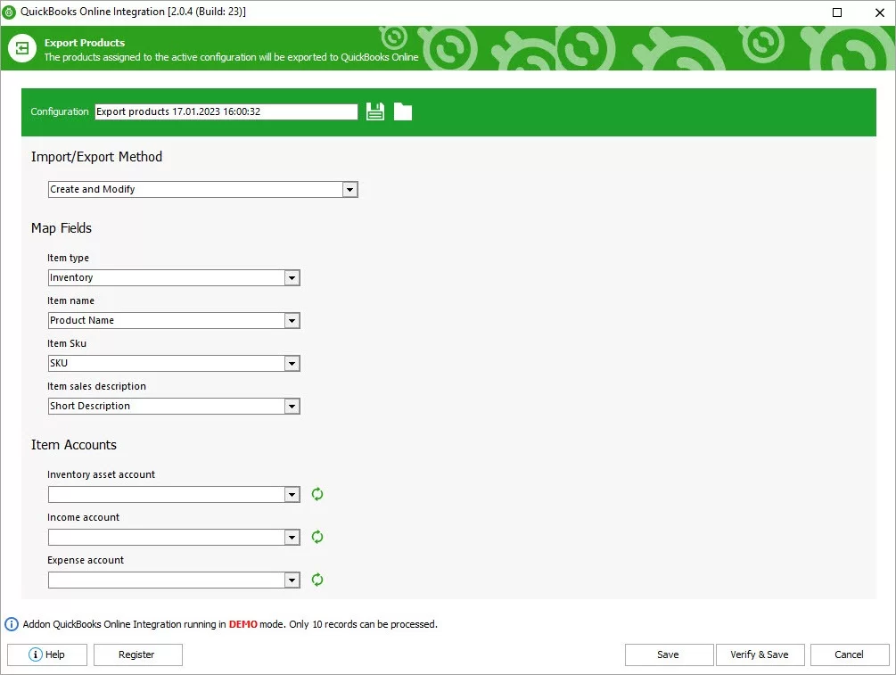 WooCommerce Online Integration Export Products