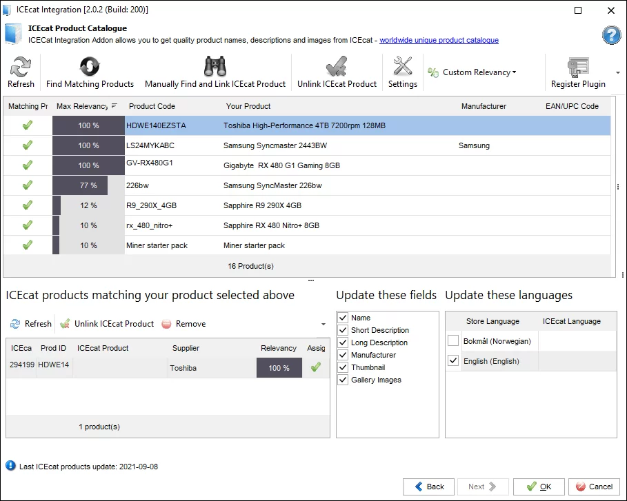 Get Descriptive WooCommerce Product Specifications from ICEcat