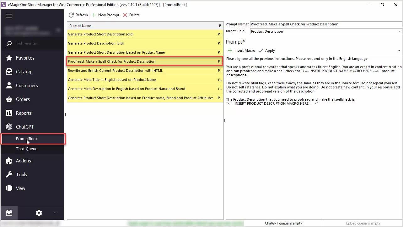 How to Proofread, Perform Grammar and Spell Check for WooCommerce Product Description with ChatGPT