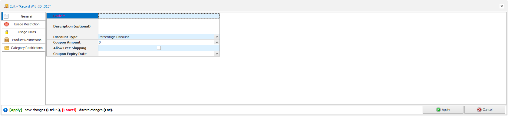 Creating WooCommerce Coupons Creating WooCommerce Coupons